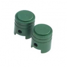 Nakrętki na wentyl kolor zielony cross enduro