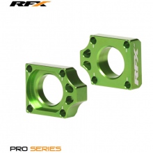 BLOKADA TYLNEJ OSI RFX PRO REAR  ZIELONA KAWASAKI KX125/250 03-08 KXF250/450 04-12 KLX450 08-12
