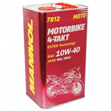 OLEJ MANNOL 7812 10W40 MOTORBIKE ESTER 4Litry 4T