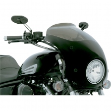 OWIEWKA SZYBA MEMPHIS SHADES METRIC FAIRING REPLACEMENT BULLET 7.25 CUTOUT BLACK KAWASAKI YAMAHA