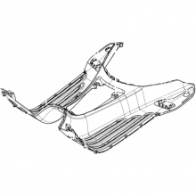 Painted footrest Competition Black-67361200XN2