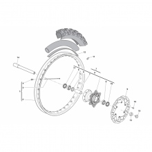 PRZEDNIE KOŁO RS125 
