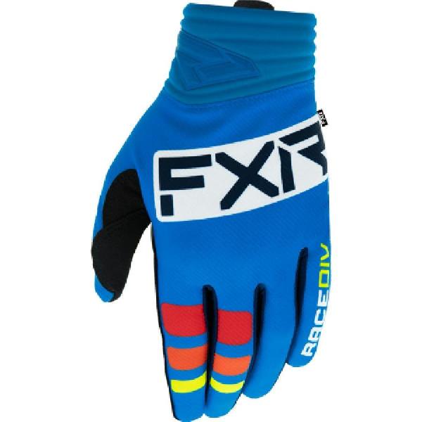 Rękawice cross FXR Prime MX Cobalt/Niebieski/Biały M