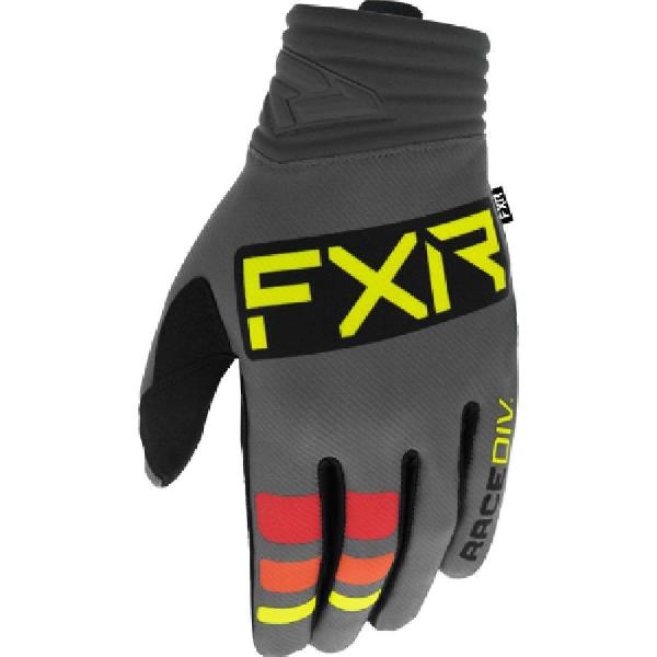 Rękawice cross FXR Prime MX Szary/Czarny/Hi Vis L
