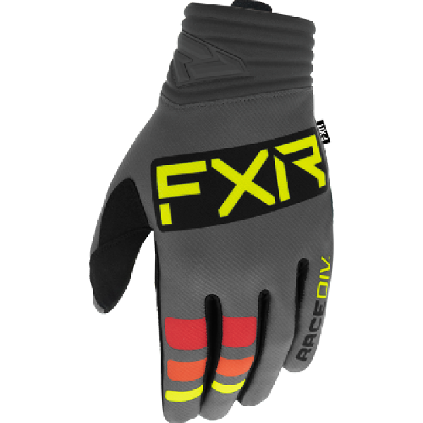 Rękawice cross FXR Prime MX Szary/Czarny/Hi Vis S