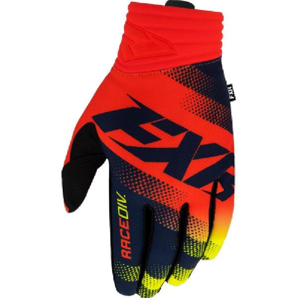 Rękawice cross FXR Prime MX Midnight/Hi Vis/Czerwony XL