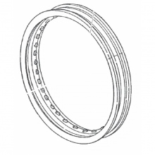 RIM, REAR WHEEL