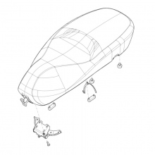 Saddle assembly Dark brown-1B005212000C7