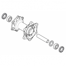 SHUB, REAR WHEEL