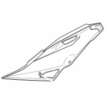 SIDE COVER RIGHT SUPERDUAL X RED
