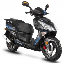 SKUTER BARTON FALCON 50 CZARNY Z NIEBIESKIM