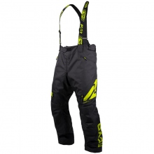 Spodnie cross FXR Clutch FX Czarny/Żółty fluo S