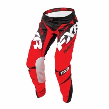 SPODNIE MX FXR  SPODNIE FXR MOTOCROSS MISSION - CZARNE / CZERWONE / BIAŁE  CROSS ENDURO Supermoto rozmiar L