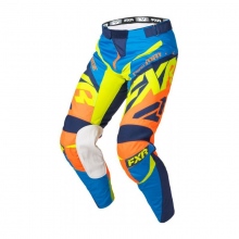 Spodnie cross FXR Clutch Prime MX Żółty fluo/Pomarańczowy/Niebieski 22