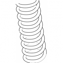 SPRING, SHOCK ABS. K1=52 - K2=58 N/MM