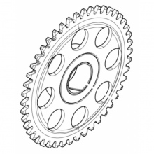 Starter motor gear-1A006073