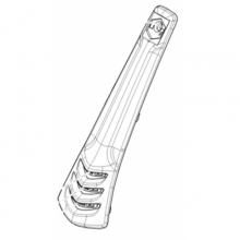 Steering column cover Must red-1B005446