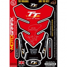 Tankpad MOTOGRAFIX Official Isle of Man TT Czerwony