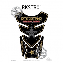 TANKPAD MOTOGRAFIX Rockstar Energy Drink Official Black Quadra