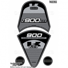 TANKPAD NAKLEJKA Kawasaki Z900rs 2017-2020 Silver Motorcycle Tank Pad Protector Motografix 3D Gel TK026S