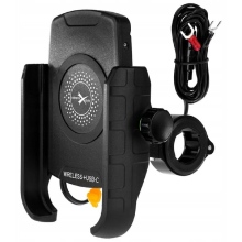 UCHWYT MOTOCYKLOWY EXTREME STYLE Z ŁADOWANIEM BEZPRZEWODOWYM