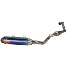 UKŁAD WYDECHOWY FMF FACTORY 4.1 RCT + MEGABOMB SYSTEM TITANIUM & CARBON BLUE