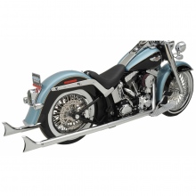 WYDECH TŁUMIK BASSANI XHAUST FISHTAIL TRUE DUAL EXHAUST SYSTEM HARLEY DAVIDSON