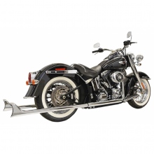 WYDECH TŁUMIK BASSANI XHAUST FISHTAIL TRUE DUAL EXHAUST SYSTEM HARLEY DAVIDSON