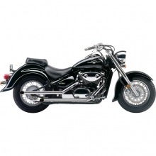 WYDECH TŁUMIK SUZUKI C 50 Boulevard COBRA EXHAUST STEEL 2 DRAG PIPE SLASH CUT CHROME