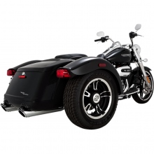 WYDECH TŁUMIK HARLEY DAVIDSO VANCE & HINES MUFFLER TWIN SLASH ROUND SLIP-ONS CHROME