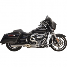 WYDECH TŁUMIK HARLEY DAVIDSON  BASSANI XHAUST EXHAUST SYSTEM ROAD RAGE III 4 MEGAPHONE 2-INTO-1 SHORT BRUSHED STAINLESS STEEL