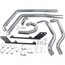 WYDECH TŁUMIK HARLEY DAVIDSON  BASSANI XHAUST HEADER POWER CURVE TRUE-DUAL CROSSOVER CHROME