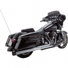 WYDECH TŁUMIK HARLEY DAVIDSON  S&S CYCLE EXHAUST SYSTEM 2-1 SIDEWINDER STAINLESS STEEL CHROME W/BLACK END CAPS