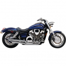 WYDECH TŁUMIK HONDA VTX 1800 COBRA SLASH CUT TIPS EXHAUST SYSTEM CHROME