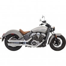 WYDECH TŁUMIK INDIAN BASSANI XHAUST MUFFLER 3 SLIP ON CHROME W/CHROME SLASH CUT END CAP