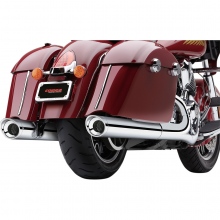 WYDECH TŁUMIK INDIAN COBRA SLIP ON MUFFLER 4 CHROME WITH SCALLOP TIPS