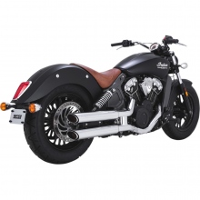 WYDECH TŁUMIK INDIAN VANCE & HINES MUFFLER TWIN SLASH STAGGERED SLIP-ONS CHROME