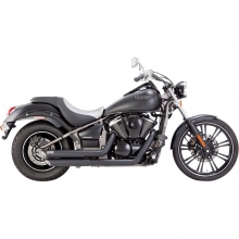 WYDECH TŁUMIK KAWASAKI VN900  VANCE & HINES EXHAUST SYSTEM TWIN SLASH STAGGERED BLACK