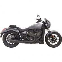 WYDECH TŁUMIK VICTORY  BASSANI XHAUST EXHAUST SHORT ROAD RAGE MEGAPHONE 2 INTO 1 BLACK