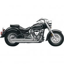 WYDECH TŁUMIK YAMAHA XV 1700 Road Star COBRA SLASH DOWN HOT ROD SPEEDSTER EXHAUST CHROME WITH O2 SENSOR BUNGS