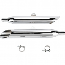 WYDECH YAMAHA XVS 1100 Drag Star Classic COBRA MUFFLER SLIP-ON WITH SLASH CUT TIP CHROME
