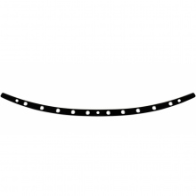 WYKOŃCZENIE SZYBY MEMPHIS SHADES HARLEY DAVIDSON CZARNE