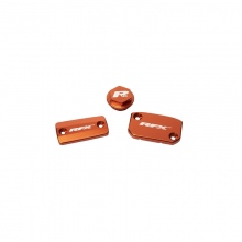 Zestaw dekli nakładek, zestaw pokryw, korek RFX Pro Res pomarańczowy  KTM SX/ SXF 14-20 hamulec Brembo i sprzęgło Magura