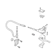 ZESTAW POMPY I  DZWIGNI SPRZĘGŁA SWM SM 500R EURO 5 HYDRAULIC CLUTCH CONTROL ASSY