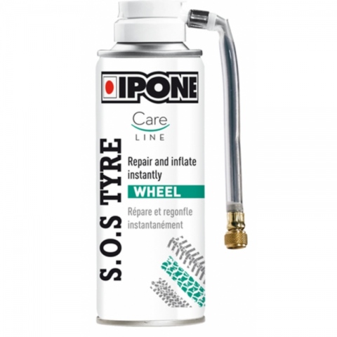 SPRAY DO PRZEBITYCH OPON MOTO IPONE SOS TYRE 200ML CARELINE