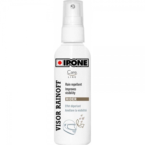 SPRAY DO SZYBEK KASKU IPONE VISOR RAINOFF 100ML WYTRĄCAJĄCY WODĘ CARELINE