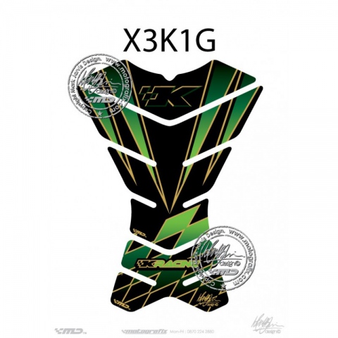 TANKPAD MOTOGRAFIX Kawasaki ZXR Factory Racing X3 