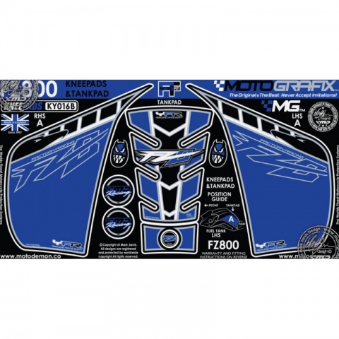 TANKPAD I OSŁONA KOLAN MOTOGRAFIX Yamaha FZ800 2010-2015 