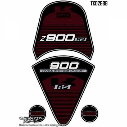 TANKPAD NAKLEJKA Kawasaki Z900rs 2017-2020 Brown Motorcycle Tank Pad Protector Motografix 3D Gel TK026BB