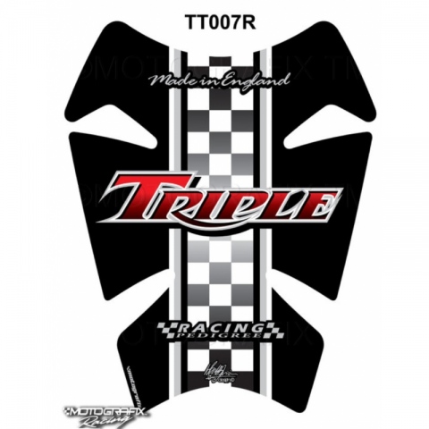 TANKPAD MOTOGRAFIX  Triumph Triple Speed Street Checkered